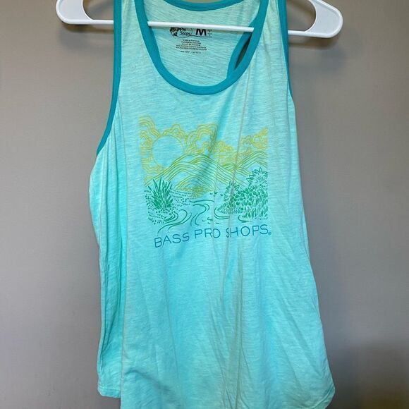 Women’s Medium Bass Pro Shop Blue Tank - Picture 1 of 4